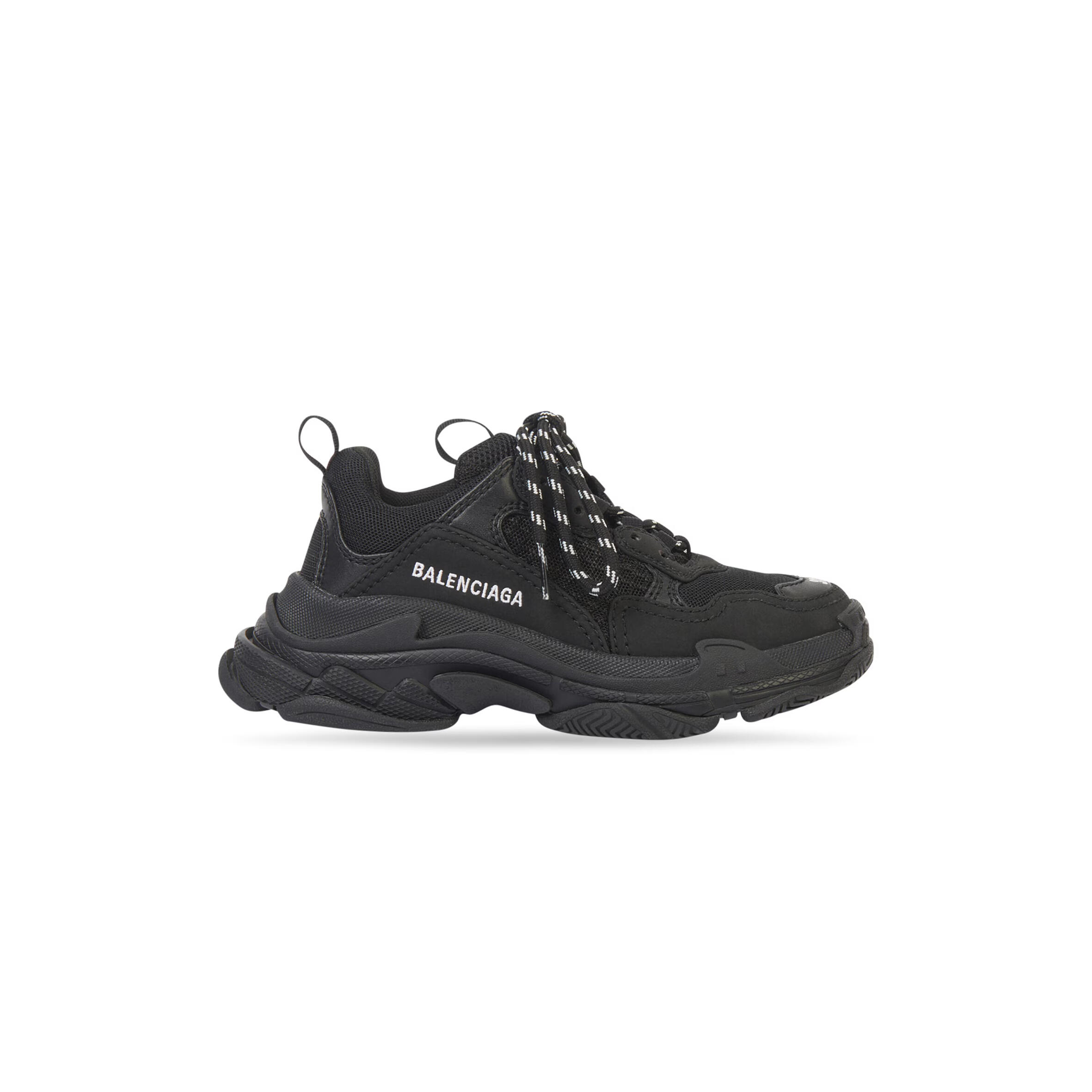 Ba*len*cia*ga kids - triple s sneaker in black 654251w2ca41000